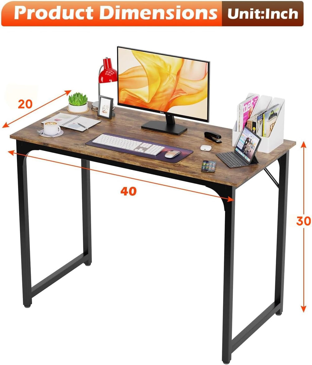 PayLessHere | 39 Inch Computer Desk | Vintage | Sturdy Office Desk