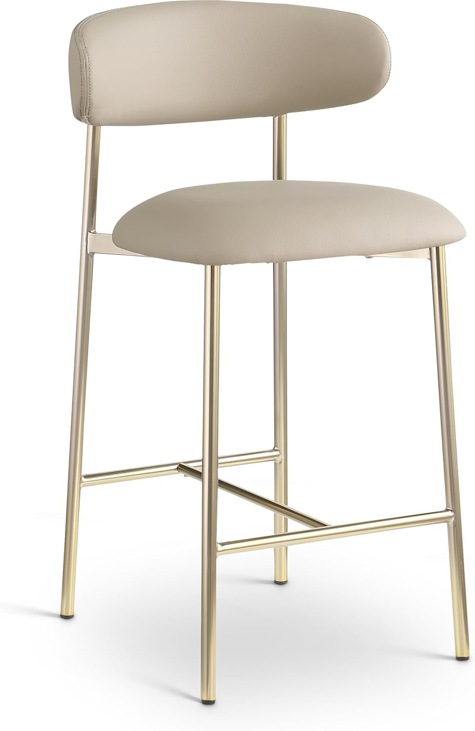Meridian Furniture 995Taupe-C Lupita Collection Modern | Contemporary Counter...