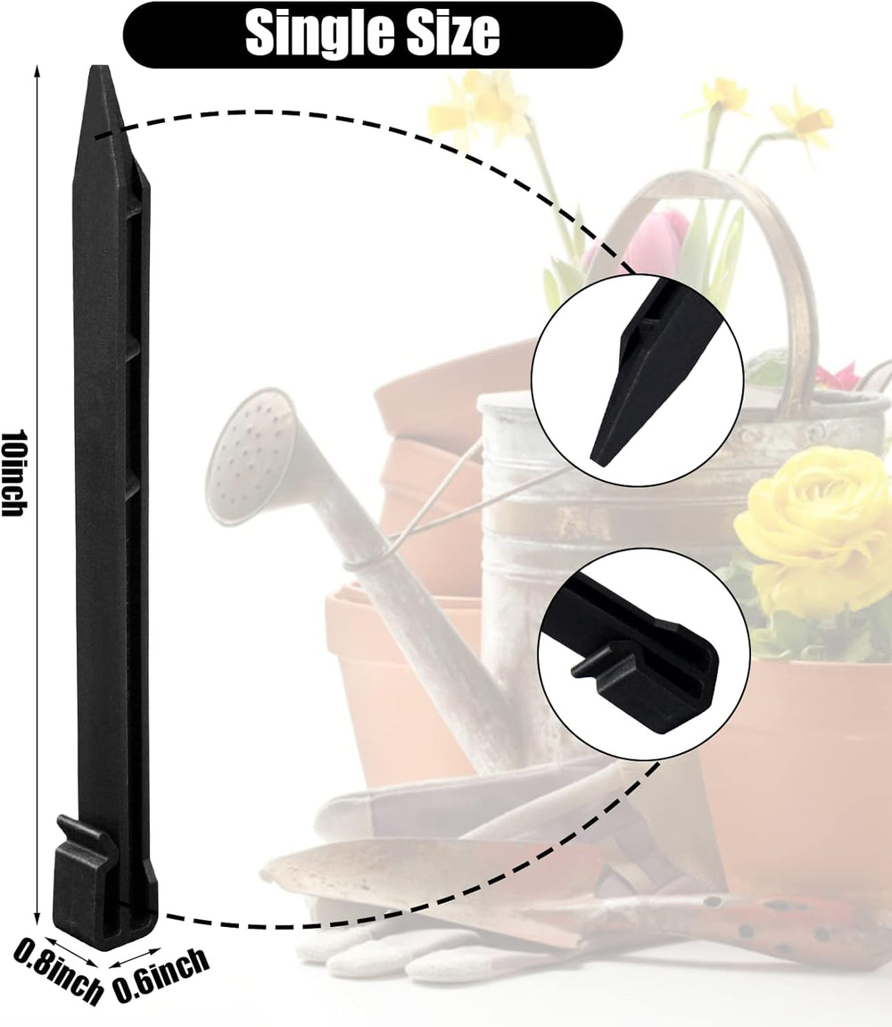 100 PCS Edging Stakes, Landscape Edging Stake for Gardening, Ground Stakes