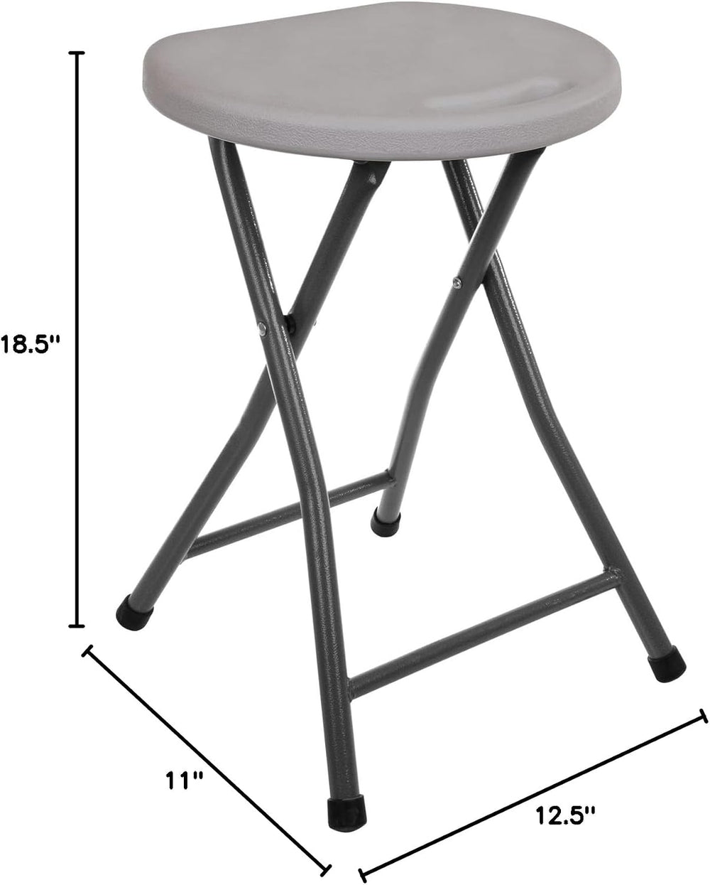 Mintra Metal Folding Stools, Heavy-duty Backless Portable Chairs for Adults, ...