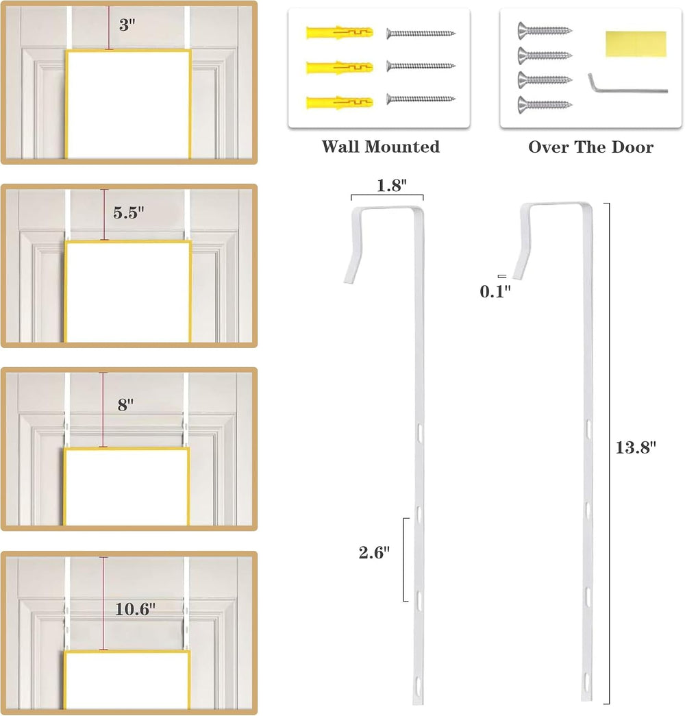 48"x 14" Over the Door Mirror Full Length, Full Body Mirror, Gold
