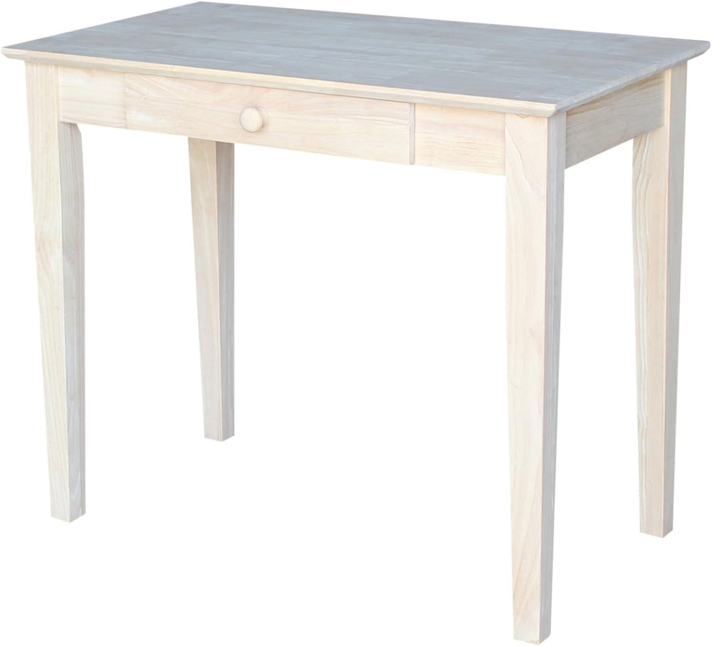 IC International Concepts Solid Wood Unfinished Writing Table