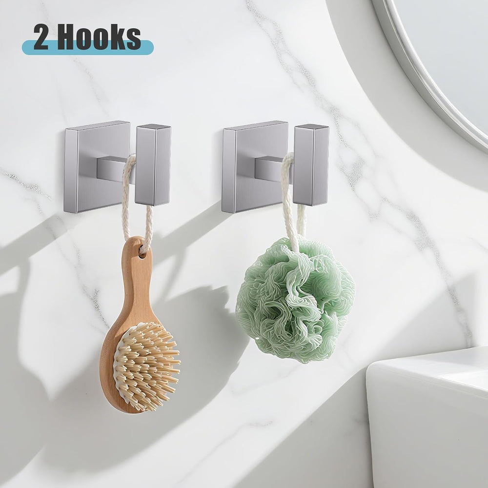 YACVCL 5-Pieces Brushed Nickel Bathroom Hardware Accessories Set Towel Bar Se...