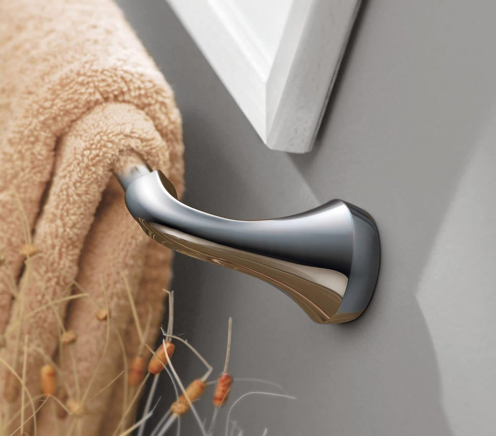 Moen YB2818BN Eva Collection Transitional 18-Inch Wall-Mounted Single-Towel B...
