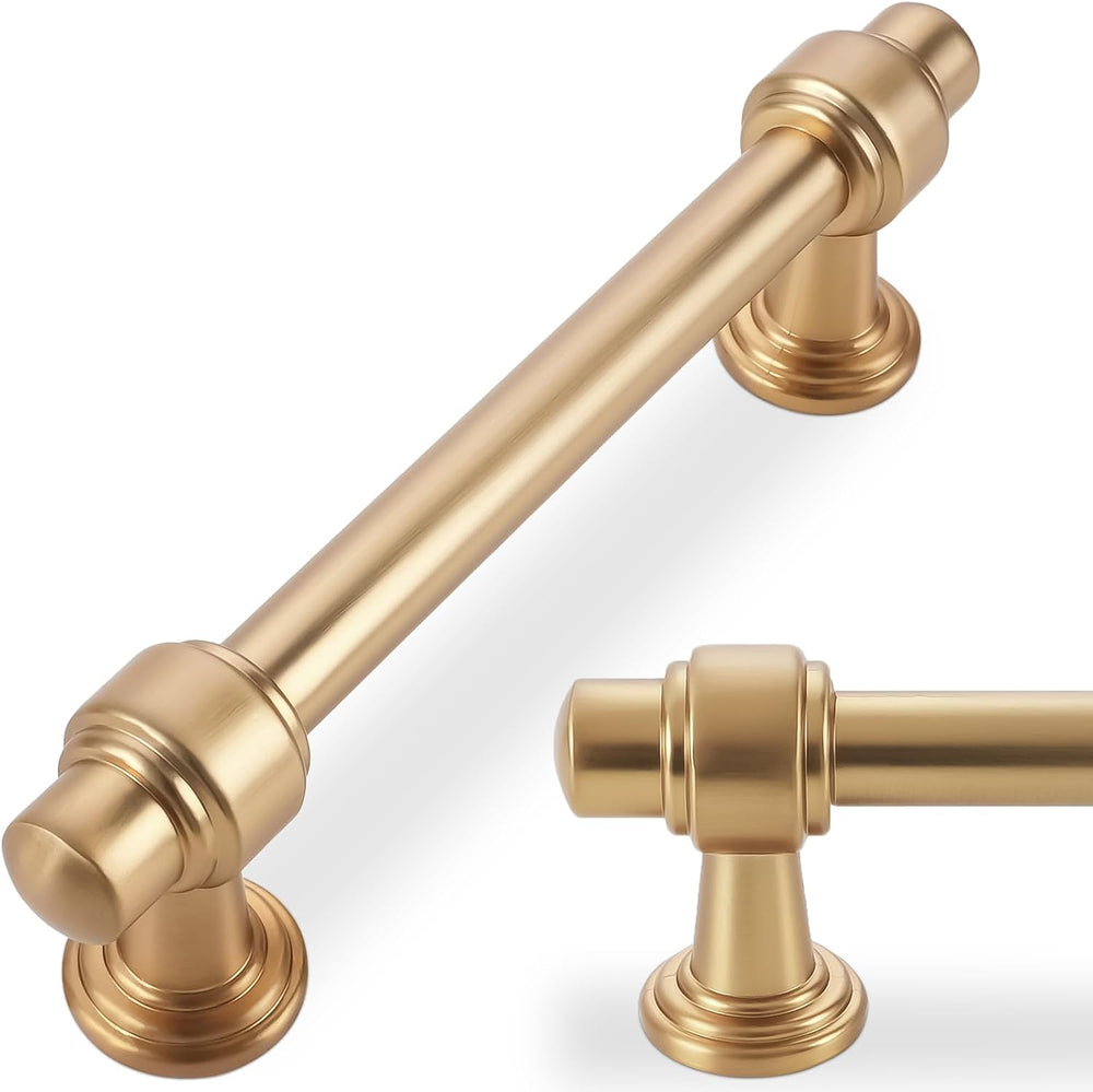 30 Pack 3-3/4 Inch(96mm) Champagne Bronze Kitchen Cabinet Handles Cabinet Pul...