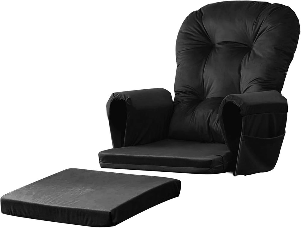 5PCS Glider Rocker Replacement Cushions Set with Ottoman Cushion