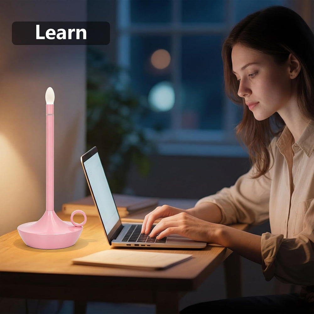 Cordless Table Lamp, Rechargeable LED Table Light, Portable Touch Dimmable (P...