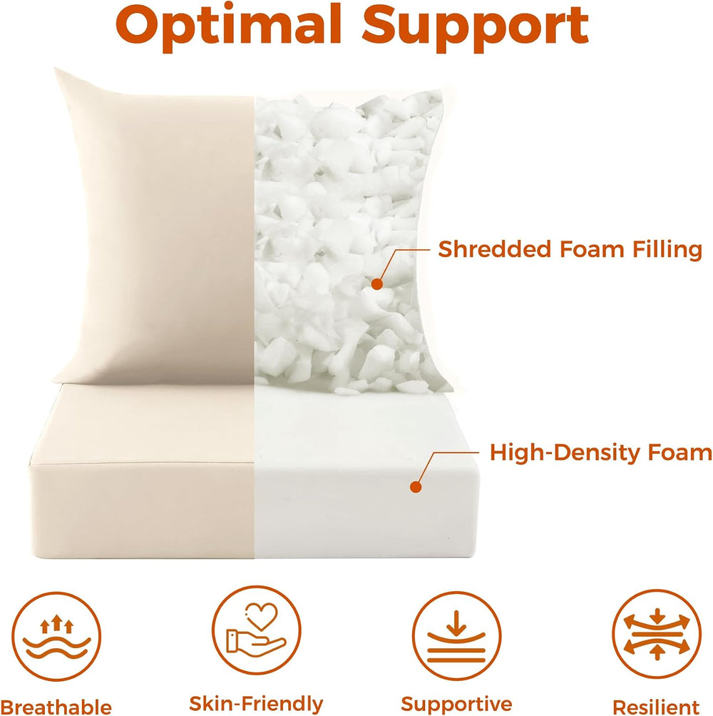 Deep Seat Patio Cushions Set of 1, 24x24x5.75 Inch, Waterproof Outdoor Chair ...