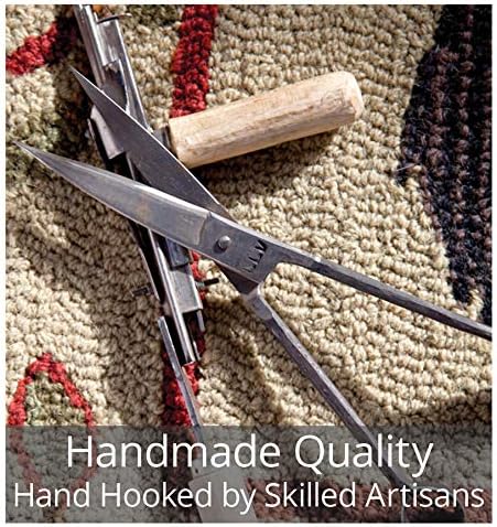 Chandler 4 Corners Artist-Designed Let It Snow Hand-Hooked Wool Decorative Ch...