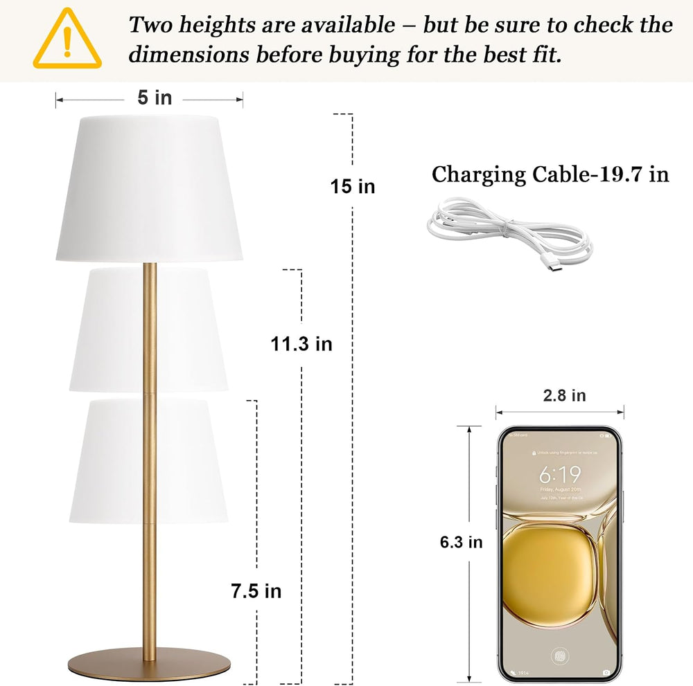 Shower Lamp Rechargeable Waterproof Lamp, Cordless Table Lamp for Bathroom