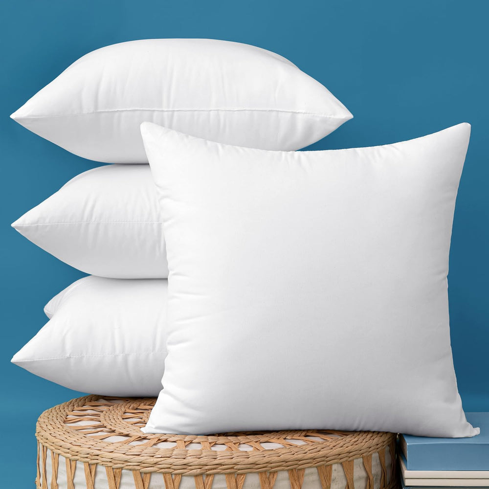 MIULEE Pack of 4 20x20 Inch Outdoor Pillow Inserts