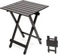 SUNNYFEEL Folding Camping Table - Lightweight Aluminum Portable Picnic Table for Cooking, Beach, Hiking, Travel, Fishing, BBQ, Indoor Outdoor Small Foldable Camp Tables