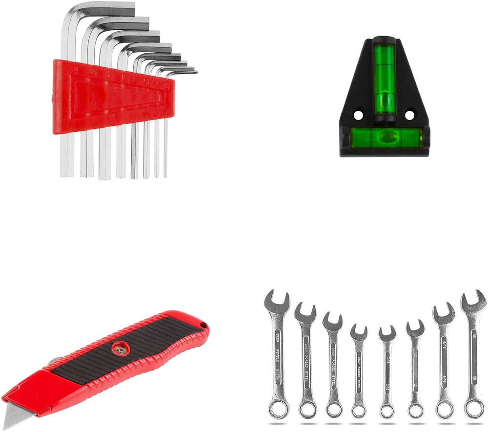 TLGREEN 95-Piece Car Tool Kit with Storage Case, Red