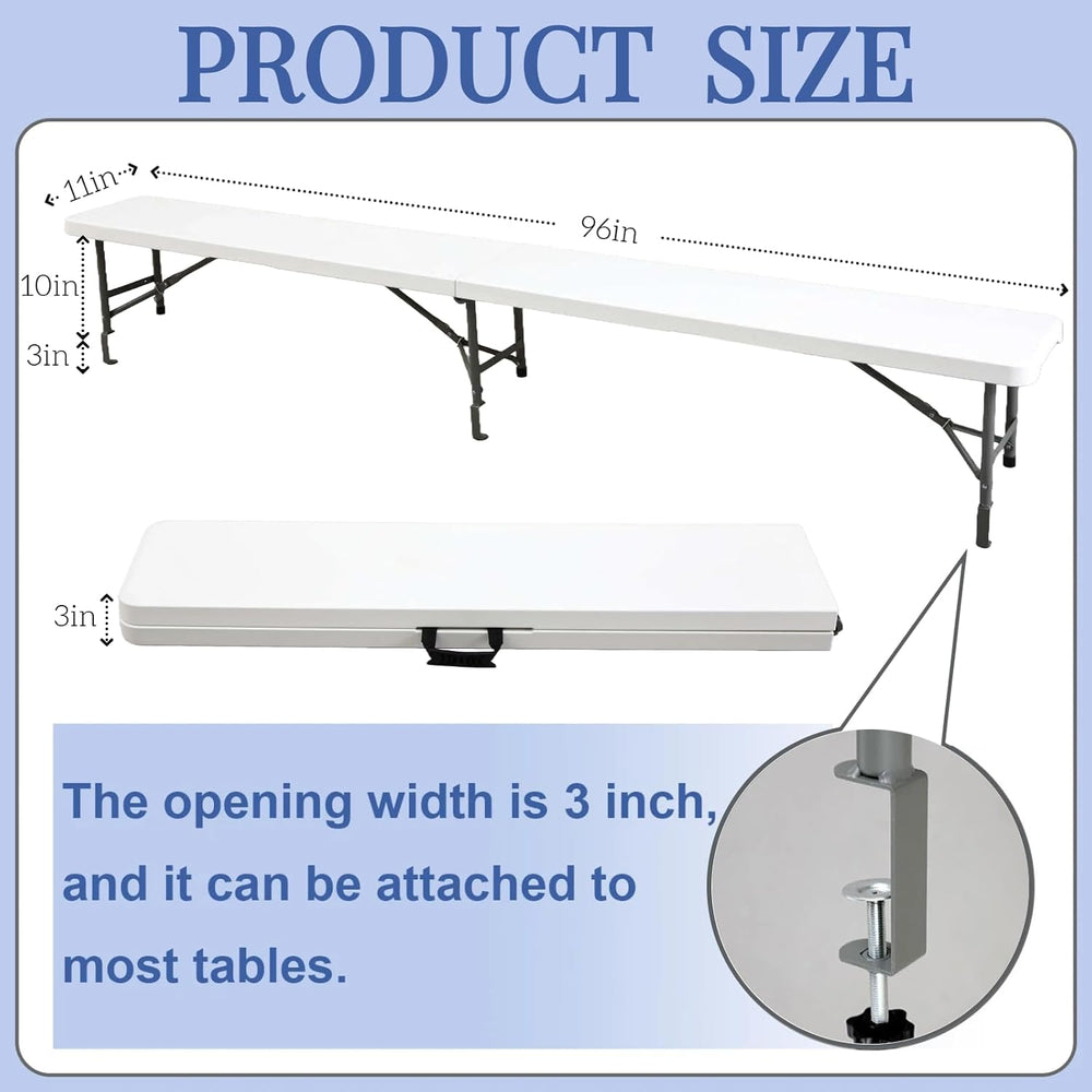 Vercraft Portable Bar Top Riser Tables with Skirt, Black Skirt, 8 ft, White