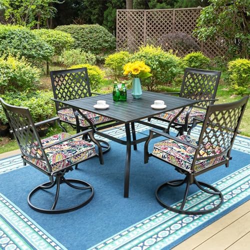 LVTXIII Patio Chair Cushions 19"x19"x3", Water-Repellent Outdo...