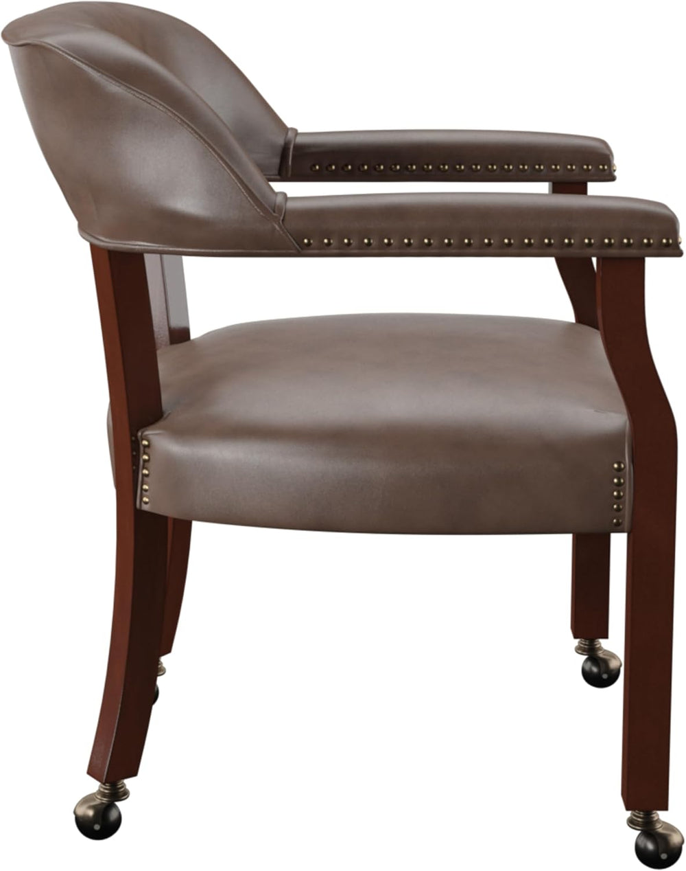 Steve Silver Furniture Tournament Arm Chair w/Casters, Dining Chair with Cast...