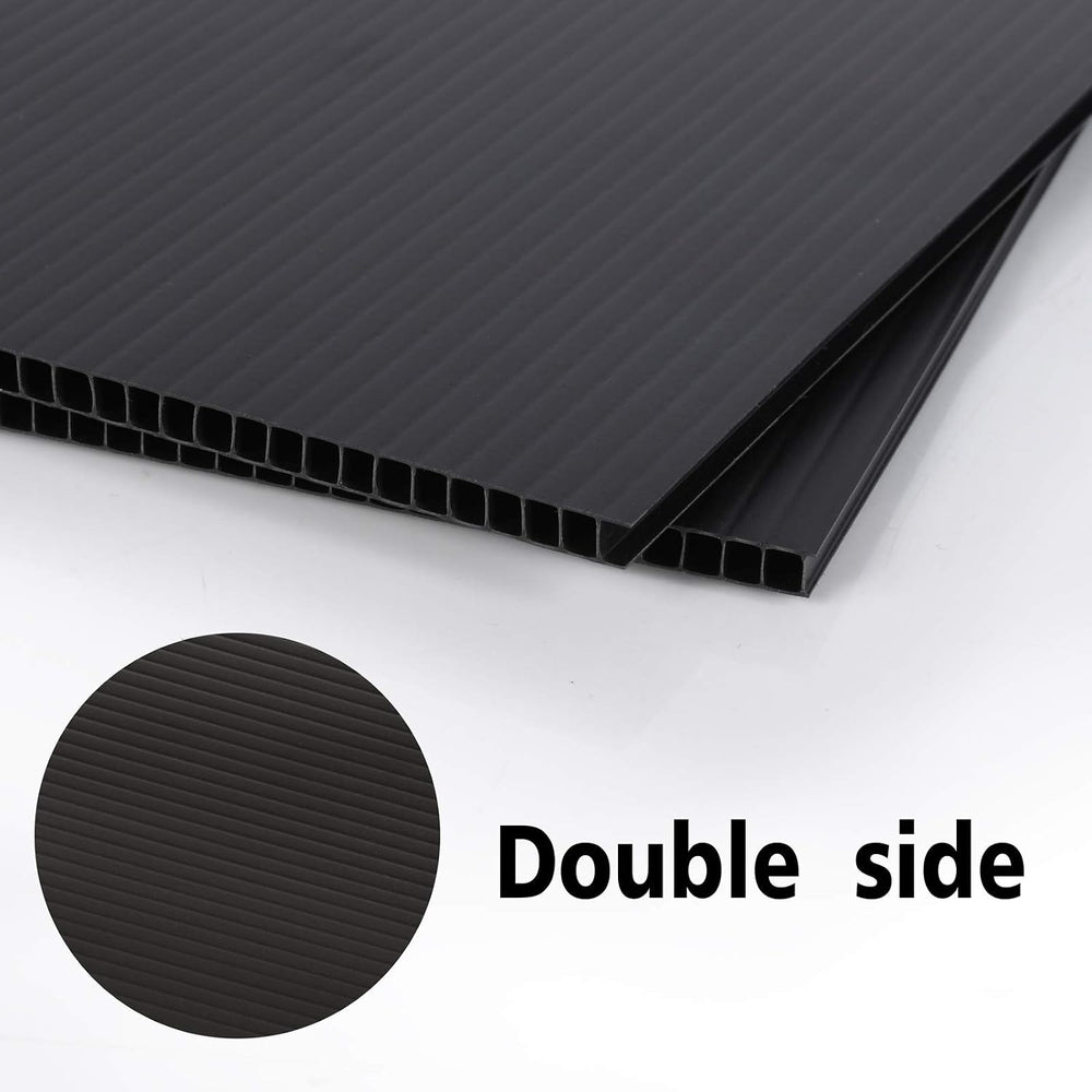 Corrugated Plastic Sheet for Indoor Outdoor - 3/16 in Thick Poster Board