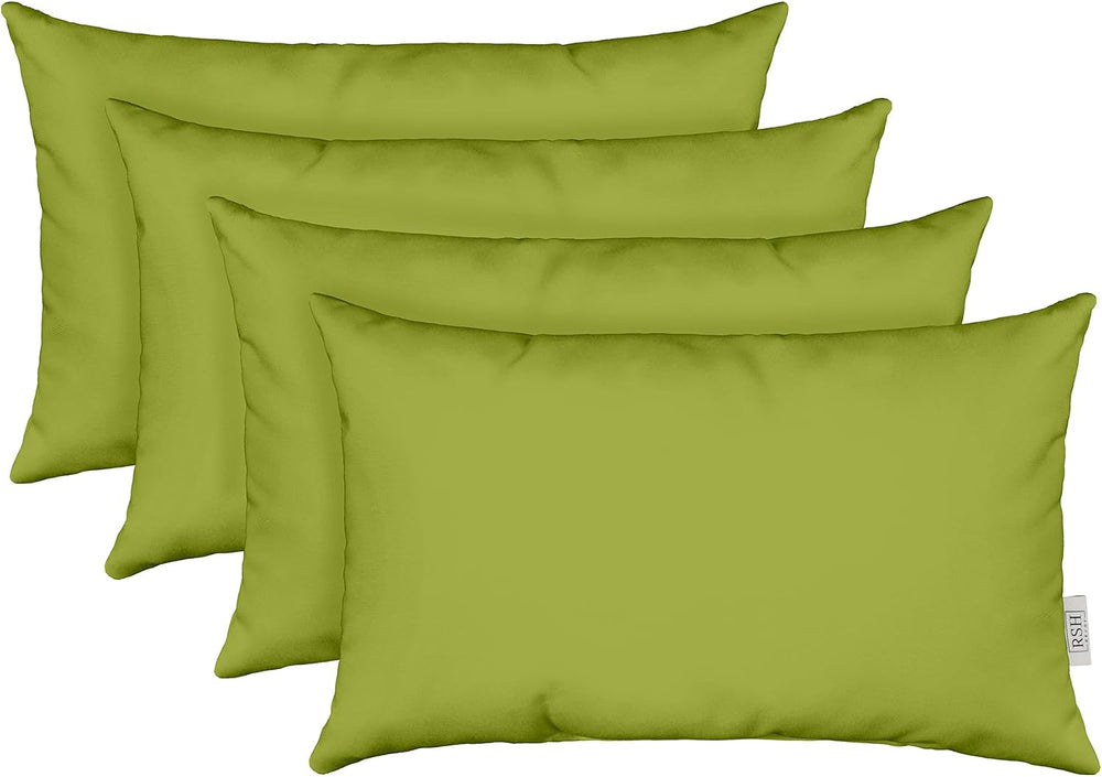 RSH DECOR: Sunbrella Lumbar Throw Pillows Set of 4 | 20" x 12" | Wa...