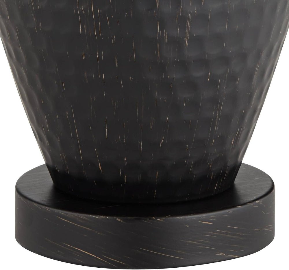 Auburn 25" High Table Lamp Hammered Bronze Brown Vase Modern Vase-Shaped