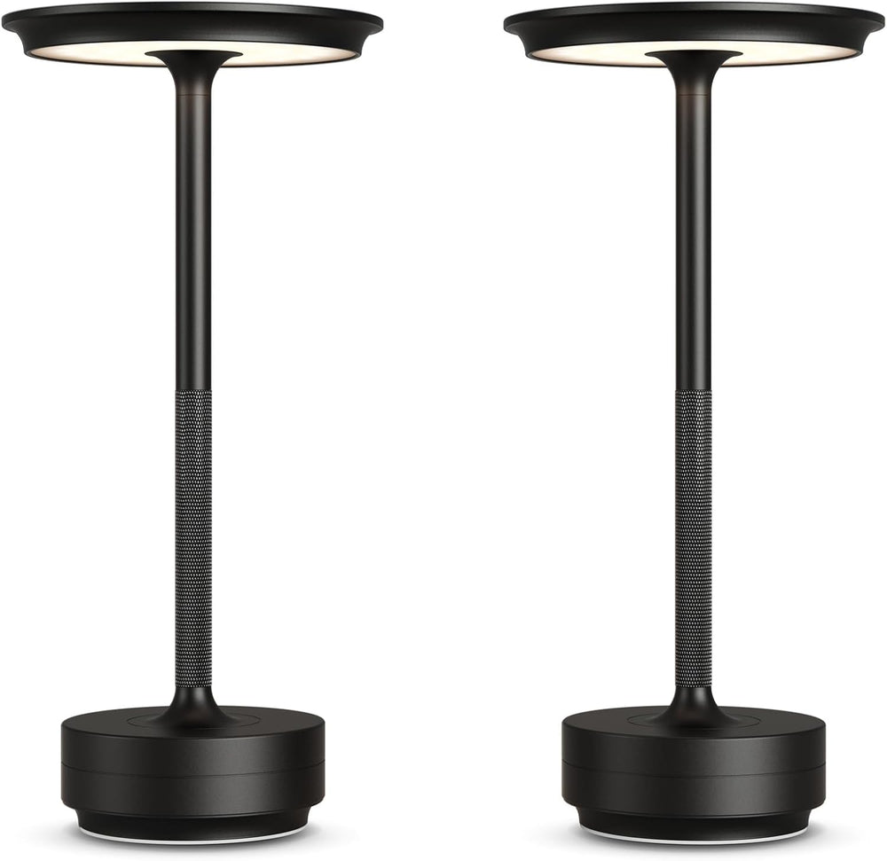 2 Pack Cordless Table Lamps Rechargeable, 5000mAh LED Table Light