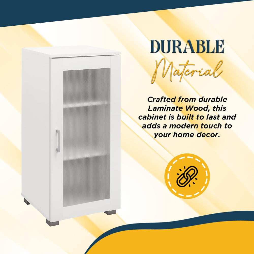 Kings Brand Furniture - Accent Buffet Storage Cabinet with Glass Door for Liv...
