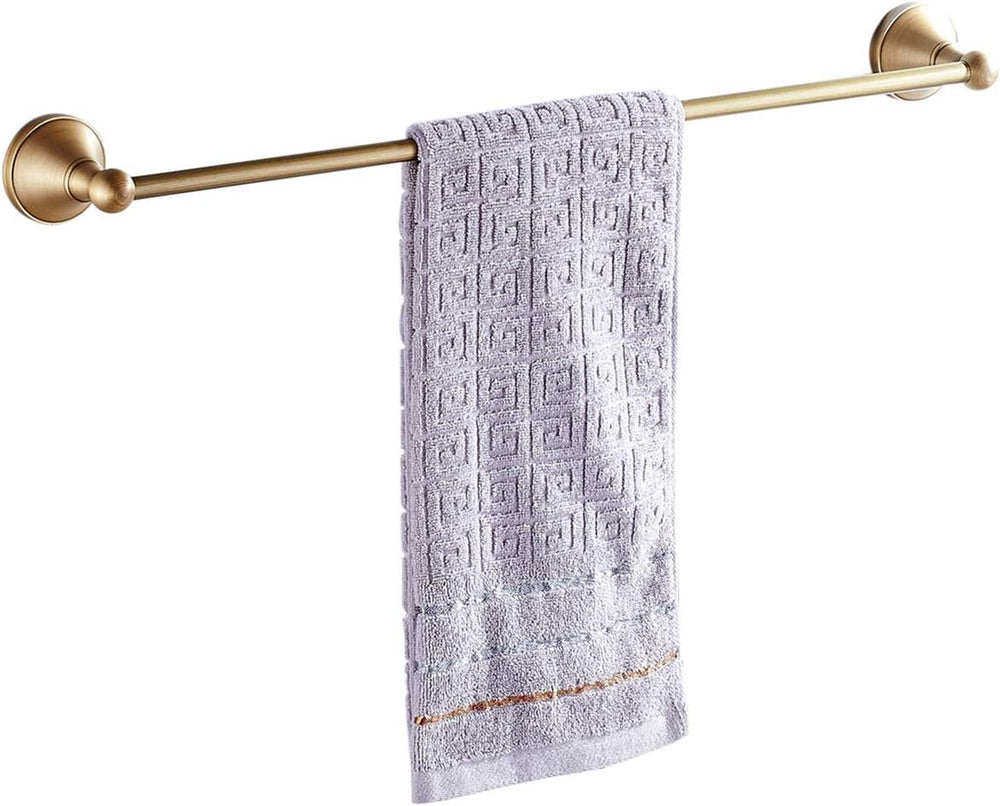 Flybath 20 Inch Towel Bar Brushed Brass Antique Wall Mount for Bathroom