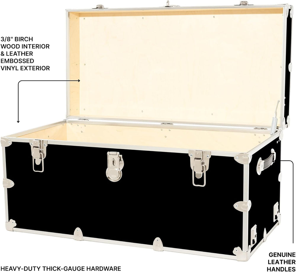 Rhino Classic XXL Storage Trunk with Wheels, Dorm Chest, Bench Coffee Table