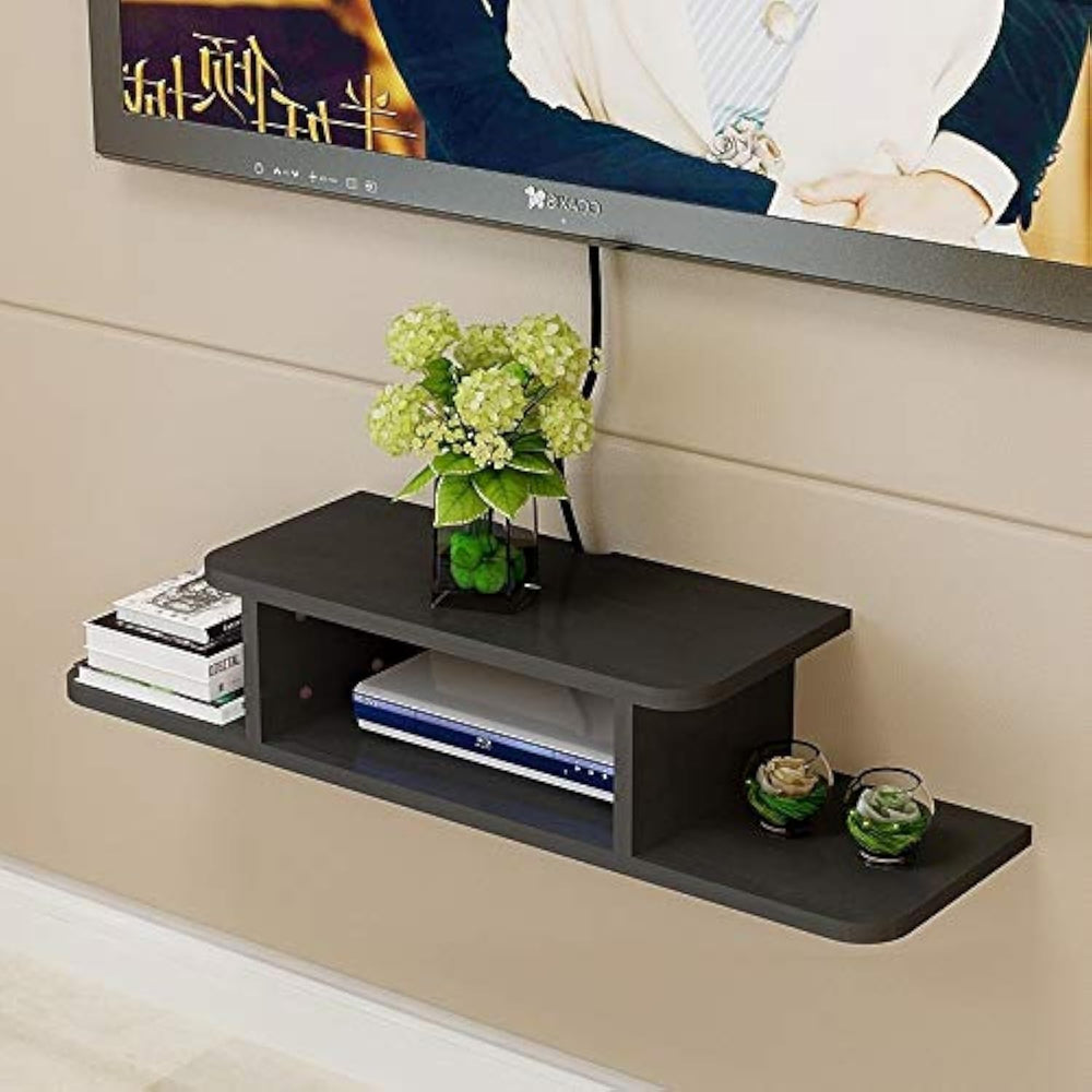 BiJun Floating TV Stand, Floating TV Shelf Under TV Floating Wall Shelf