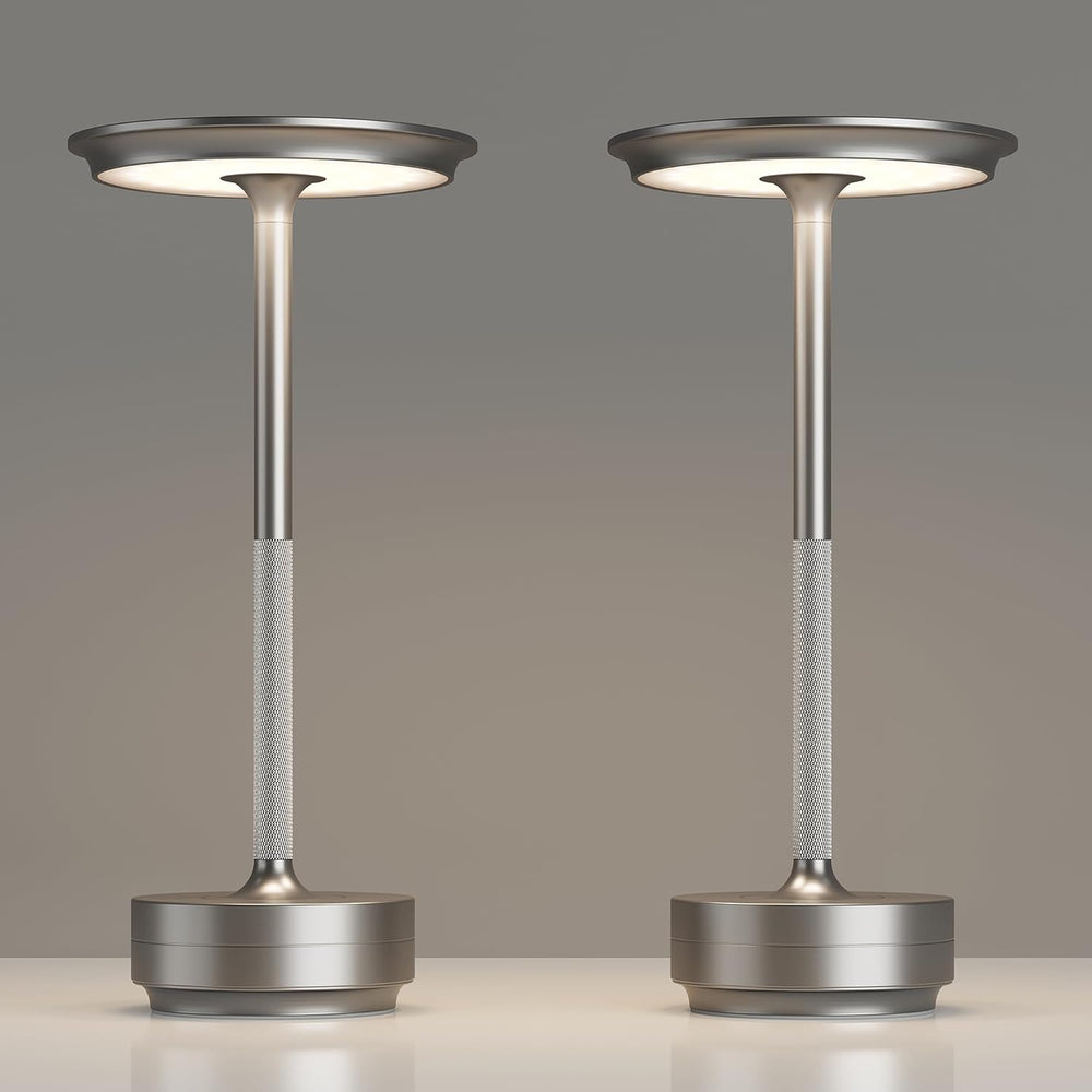 TBBGA 2 Pack Rechargeable Cordless Table Lamp, 5000mAh Battery Table Light