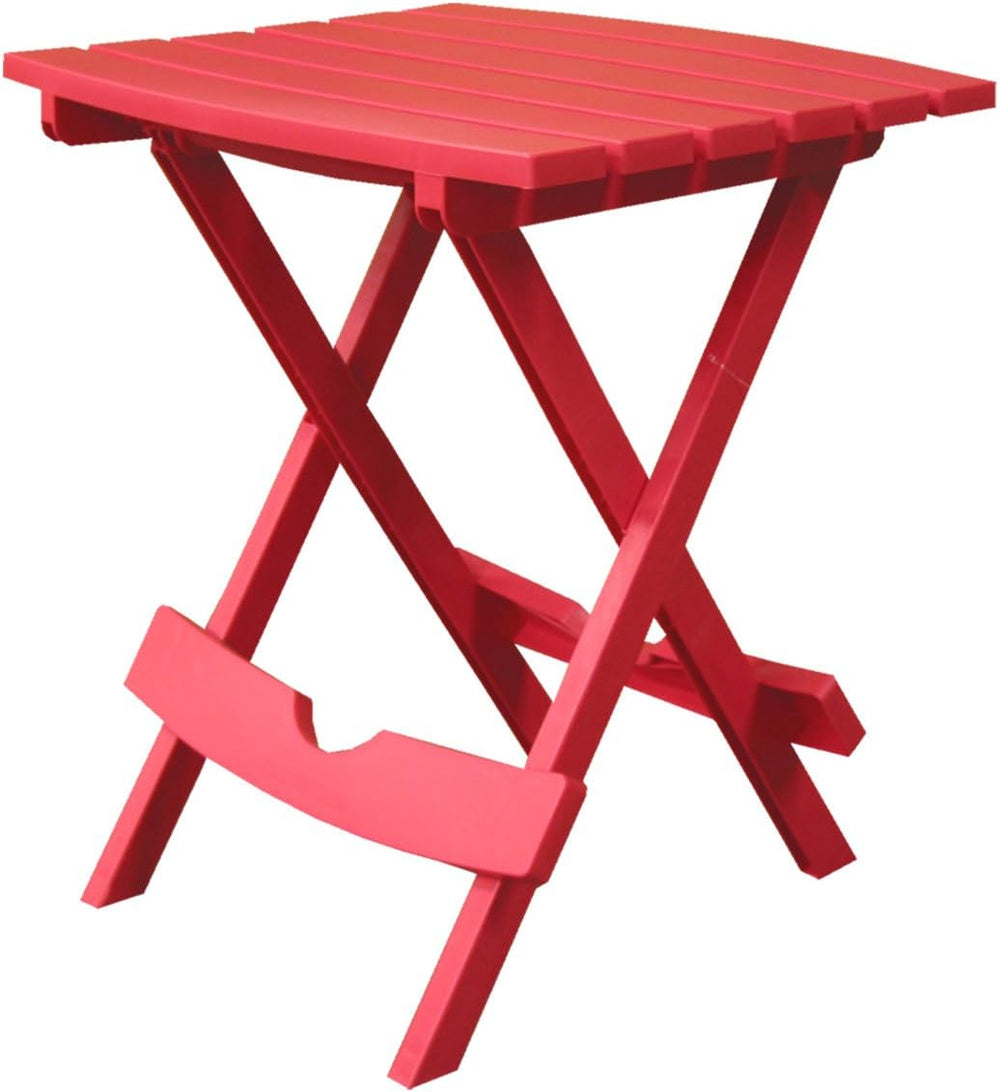 Adams Manufacturing 8500-26-3700 Plastic Quik-Fold® Side Table, Cherry Red
