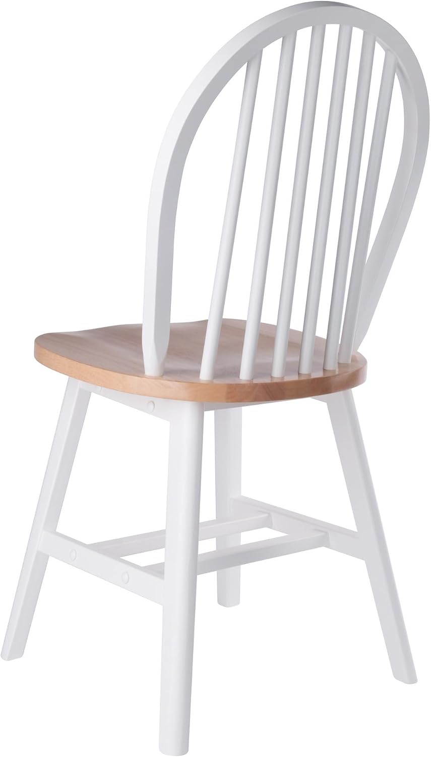 Winsome Windsor 2-Piece Chair Set, Natural/White