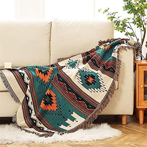 Homesy Aztec Throw Blanket Native Southwestern Bed Blankets 51"x63"...