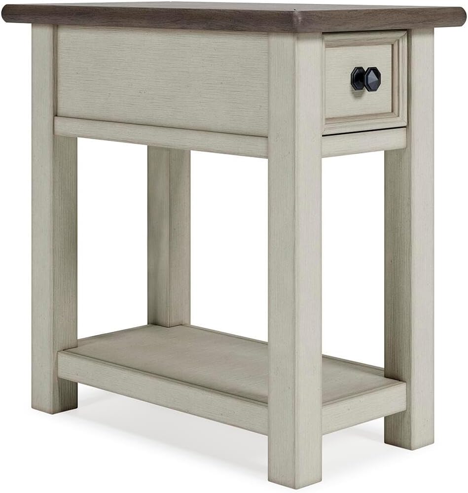 Signature Design by Ashley Bolanburg Narrow End Table, Charging Station