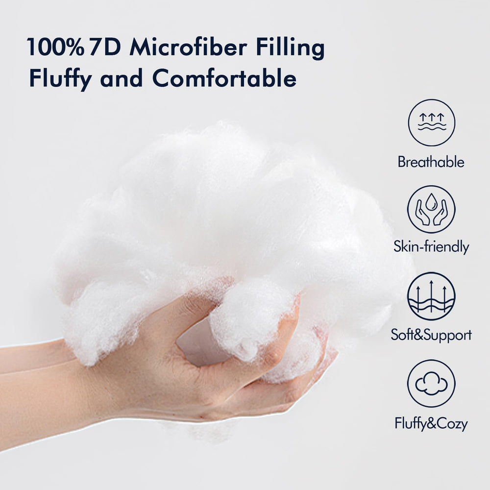 MIULEE Pack of 2 20x26 Inch Outdoor Pillow Inserts