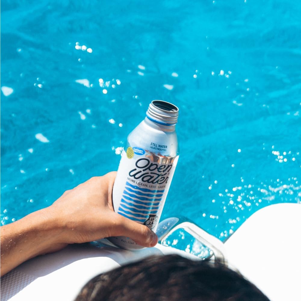 Open Water Still Water, 16oz Aluminum Bottles, 2 cases (24 bottles)