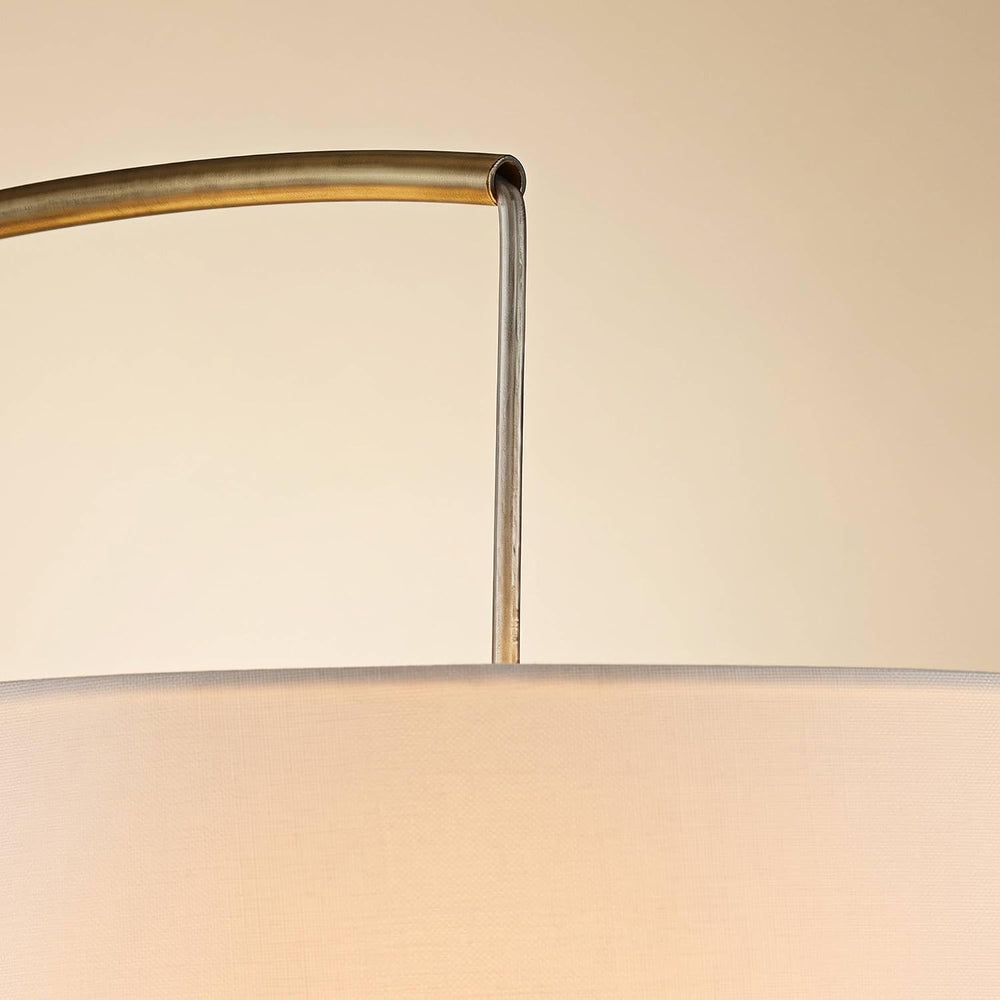 Possini Euro Design Cora 72" Tall Brass Metal Modern Arc Floor Lamp