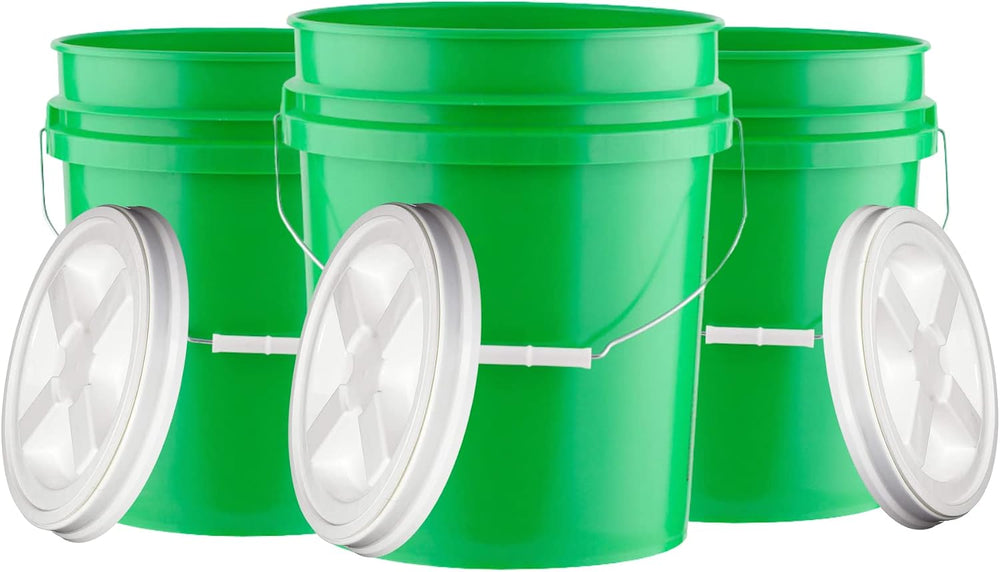 House Naturals 5 Gallon Bucket Pail Food Grade BPA Free with Screw on Gasket ...