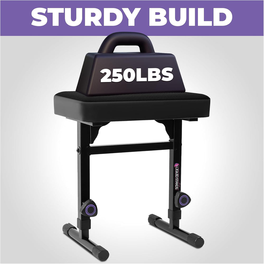 Liquid Stands Piano Bench Adjustable Stool – Music Keyboard Bench Seat for Pi...