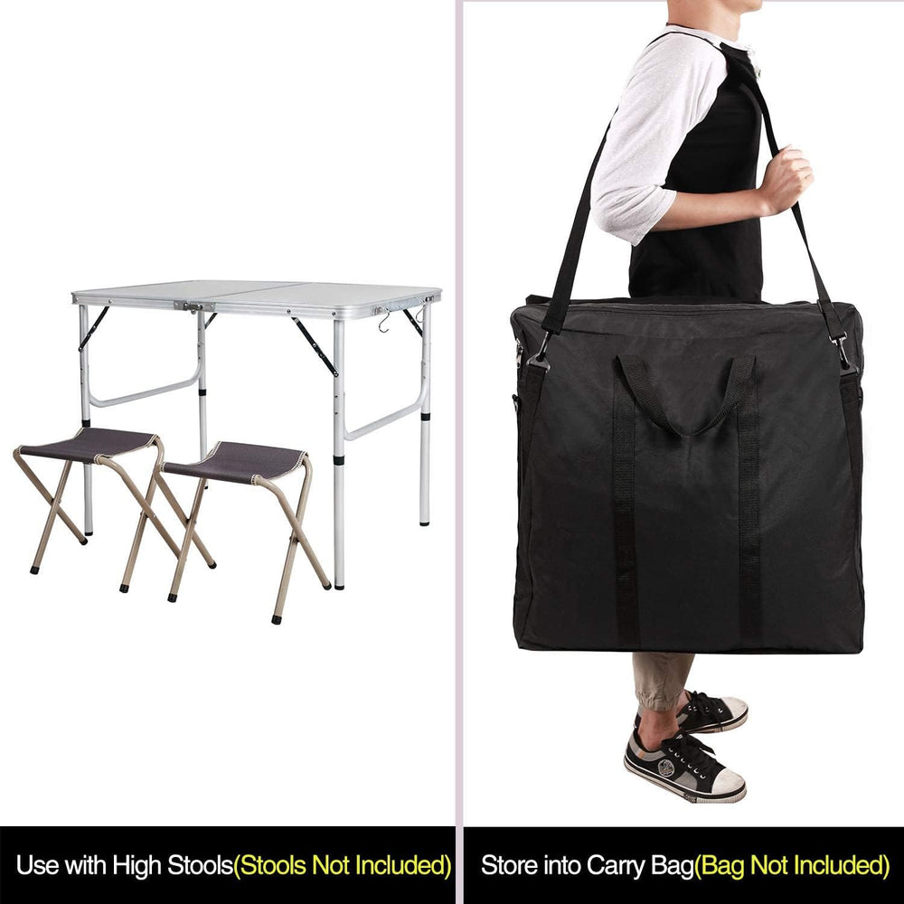 REDCAMP Aluminum Camping Table 3 Foot, Portable Folding Table