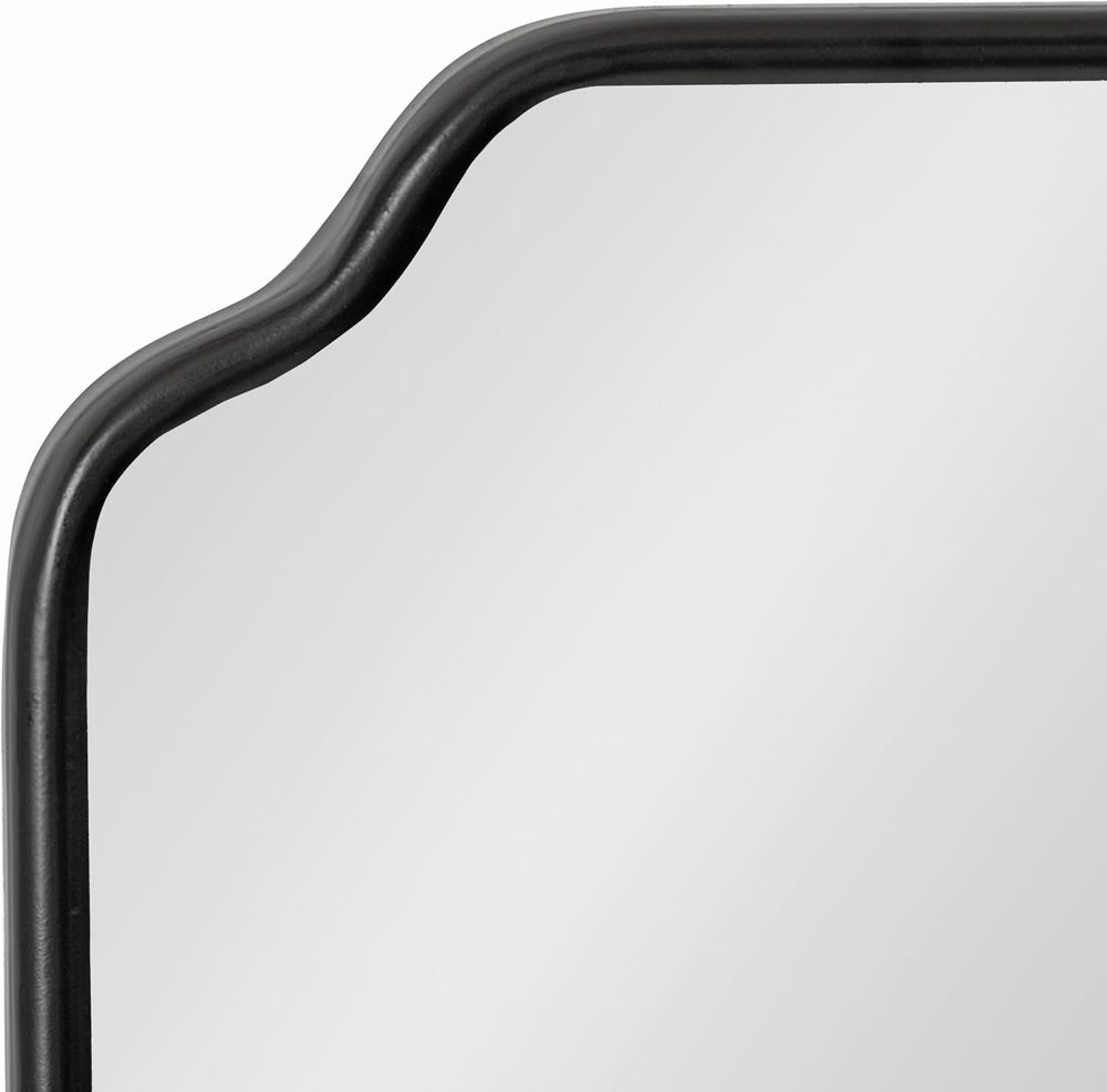 Kate and Laurel Plumley Modern Scalloped Full-Body Wall Mirror