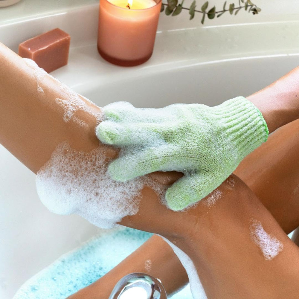 EcoTools Bath + Shower Gloves 6 Pack, Exfoliating Shower Gloves