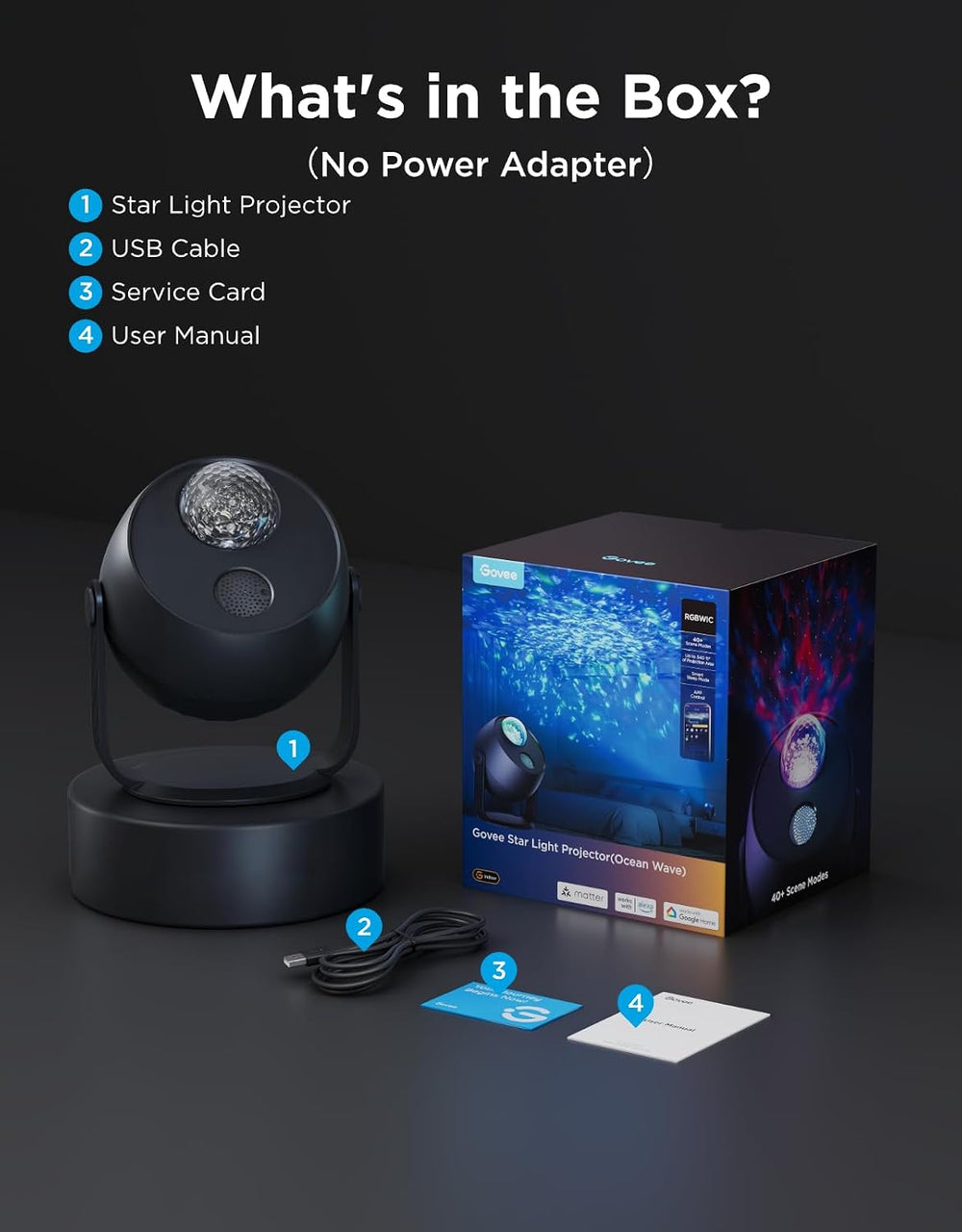 Govee Star Light Projector with Ocean Wave Ripple Effects