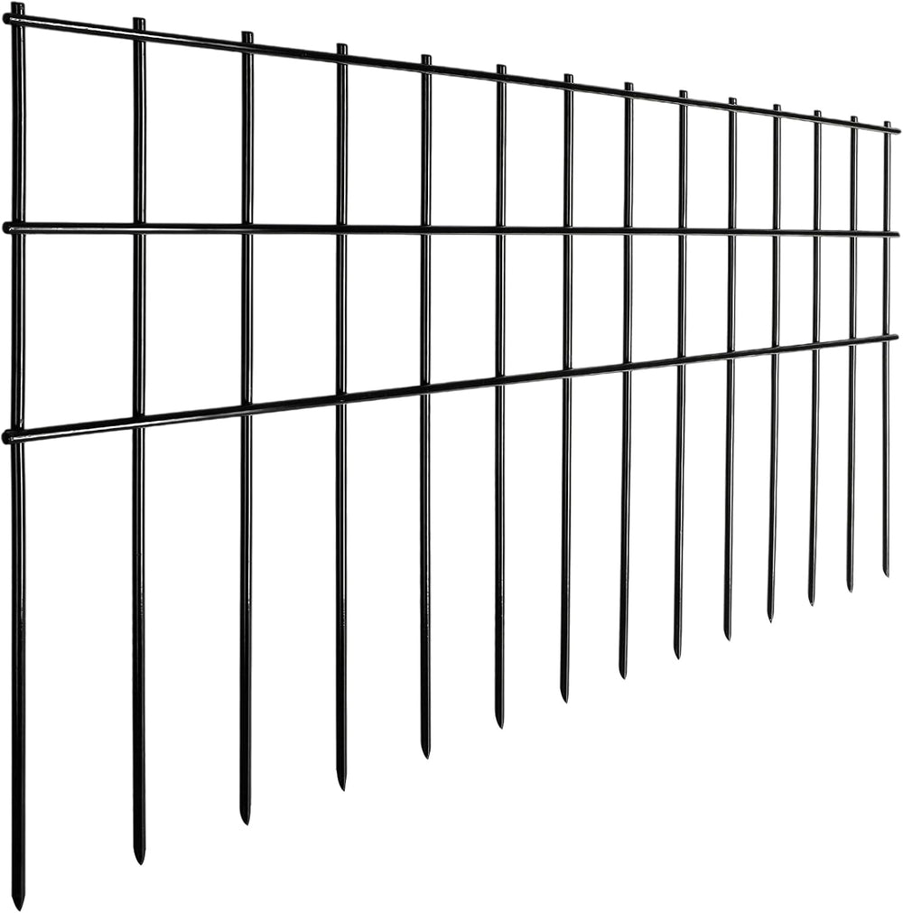 Getlay Garden Fencing Animal Barrier 37.5 ft(L)×15 in(H), 15 Panels No Dig Fe...