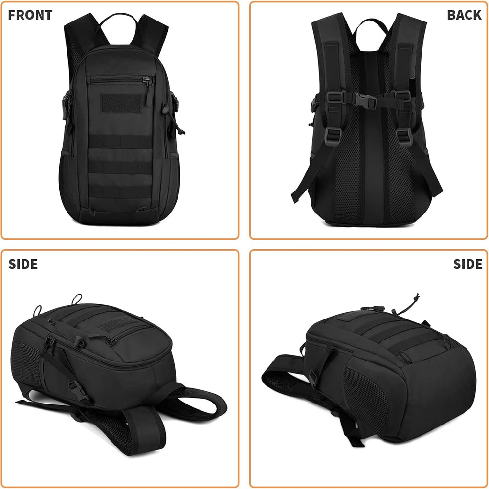 HUNTVP 10L Tactical Backpack Small Backpack Mini Daypack Military MOLLE Rucks...