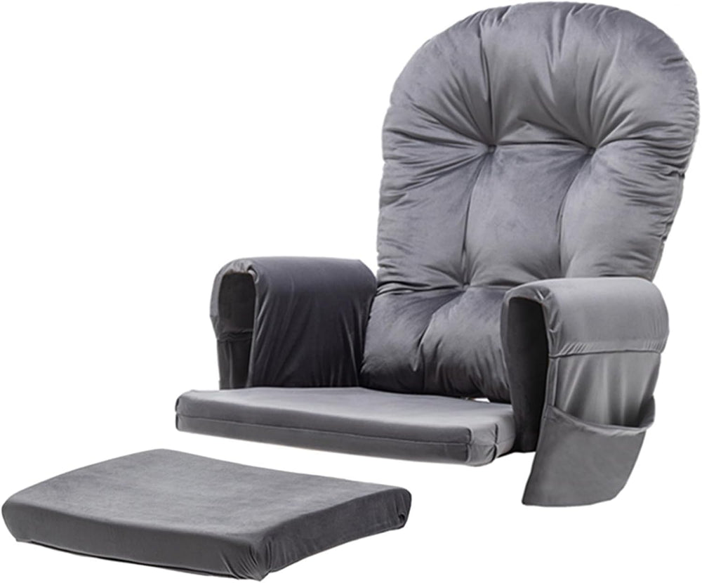 SyyBhb Glider Rocker Replacement Cushions with Storage Pocket, 5PCS, Soft Vel...