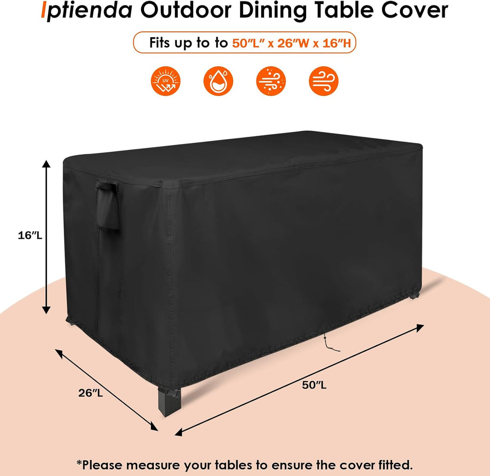 Outdoor Table Cover for Patio Coffee Table Waterproof-50x26x16in