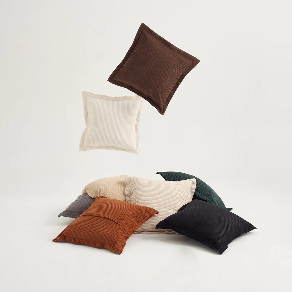 COCO TOP Set of 3 Soft Oversized Striped Corduroy Throw Pillow Cover 26x26