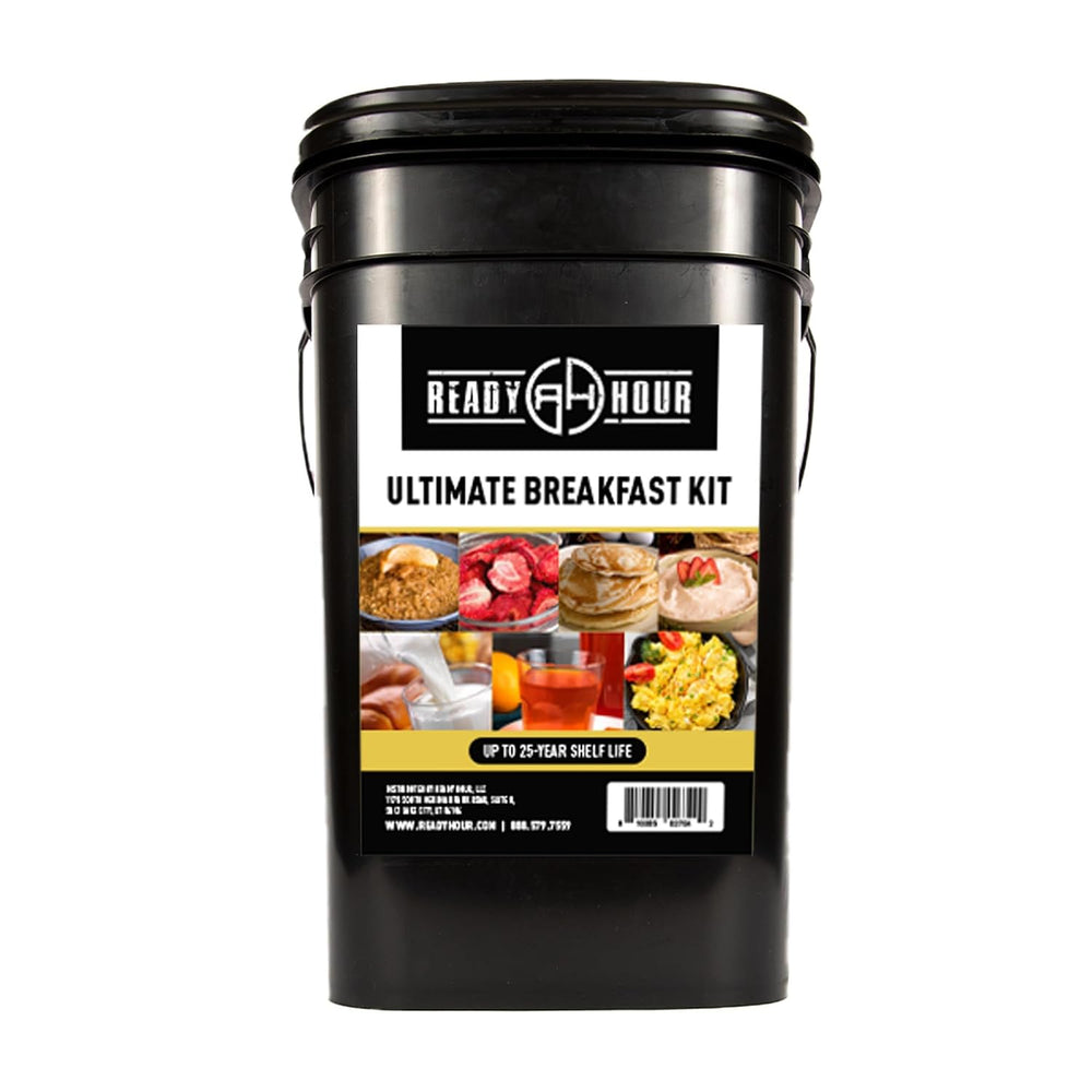 Ready Hour Breakfast Bucket (128 Servings), Emergency Food Supply, Emergency ...