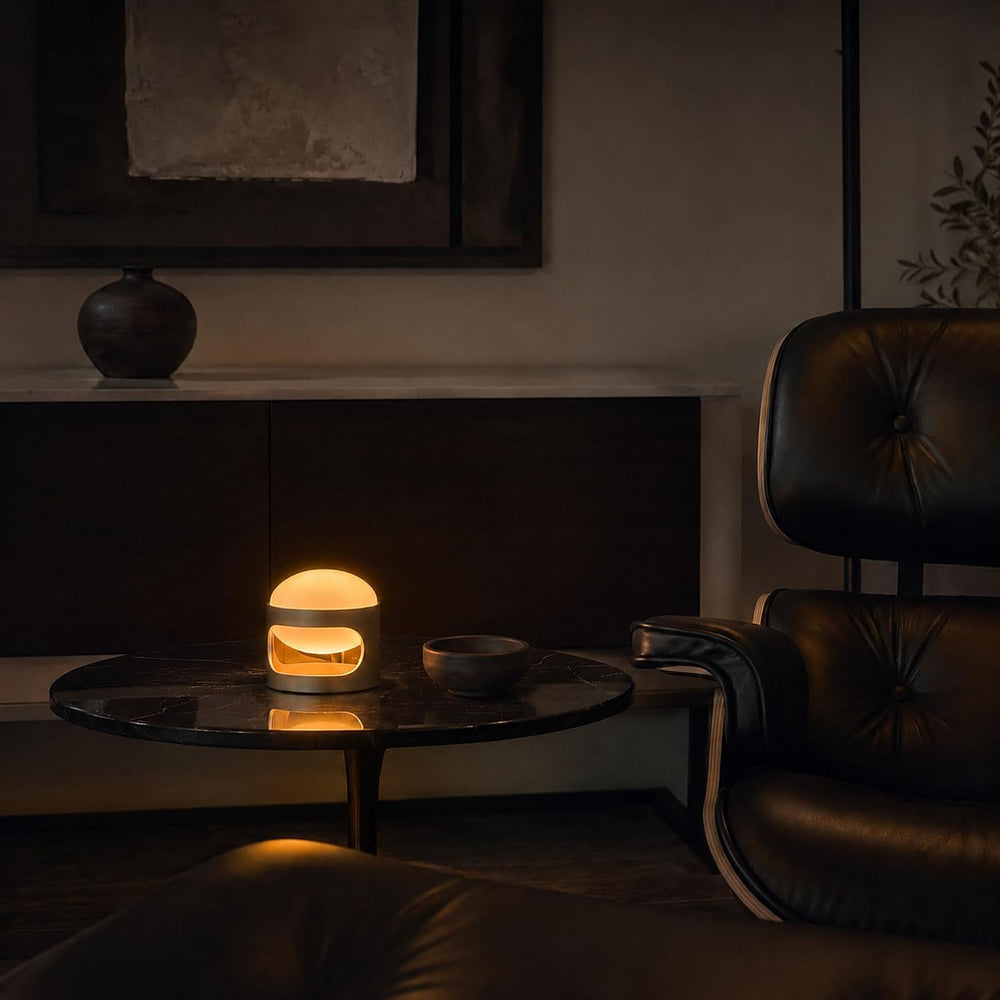 Lotus Atelier Mini Rechargeable Mid Century Modern Lamp USB Bedside Light