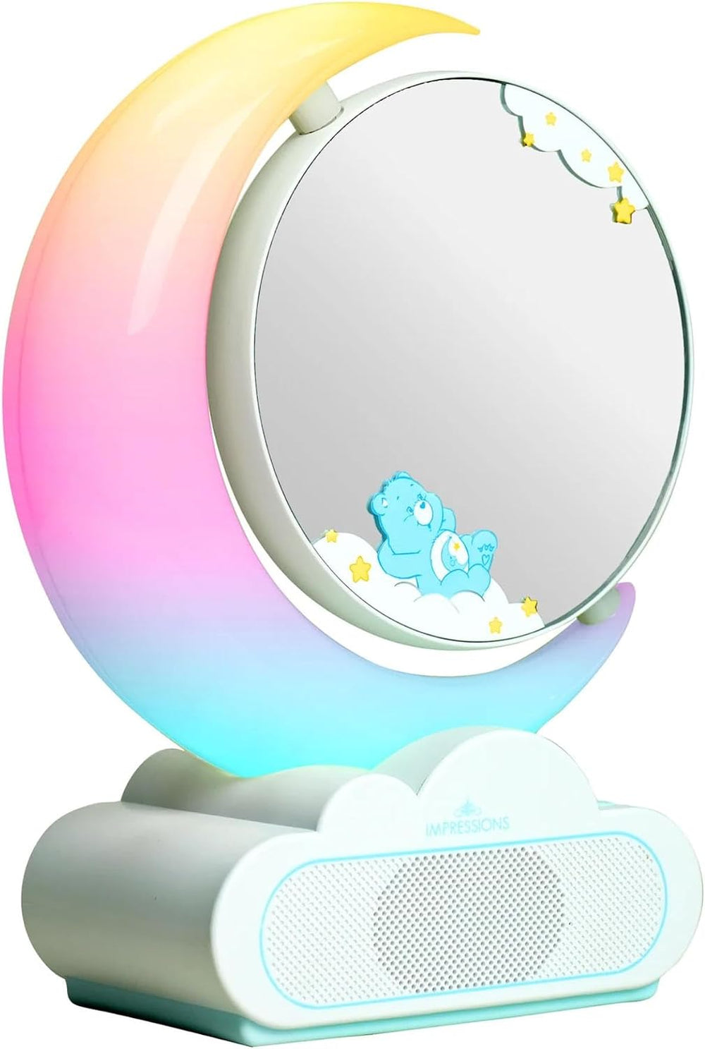 Impressions Vanity Care Bears Bedtime RGB Moon Lamp Makeup Mirror with Lights...